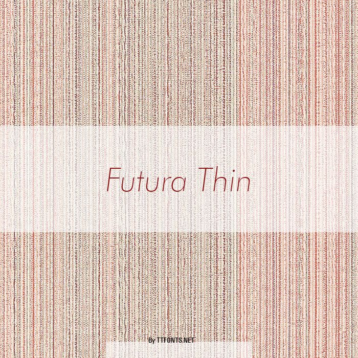 Futura Thin example
